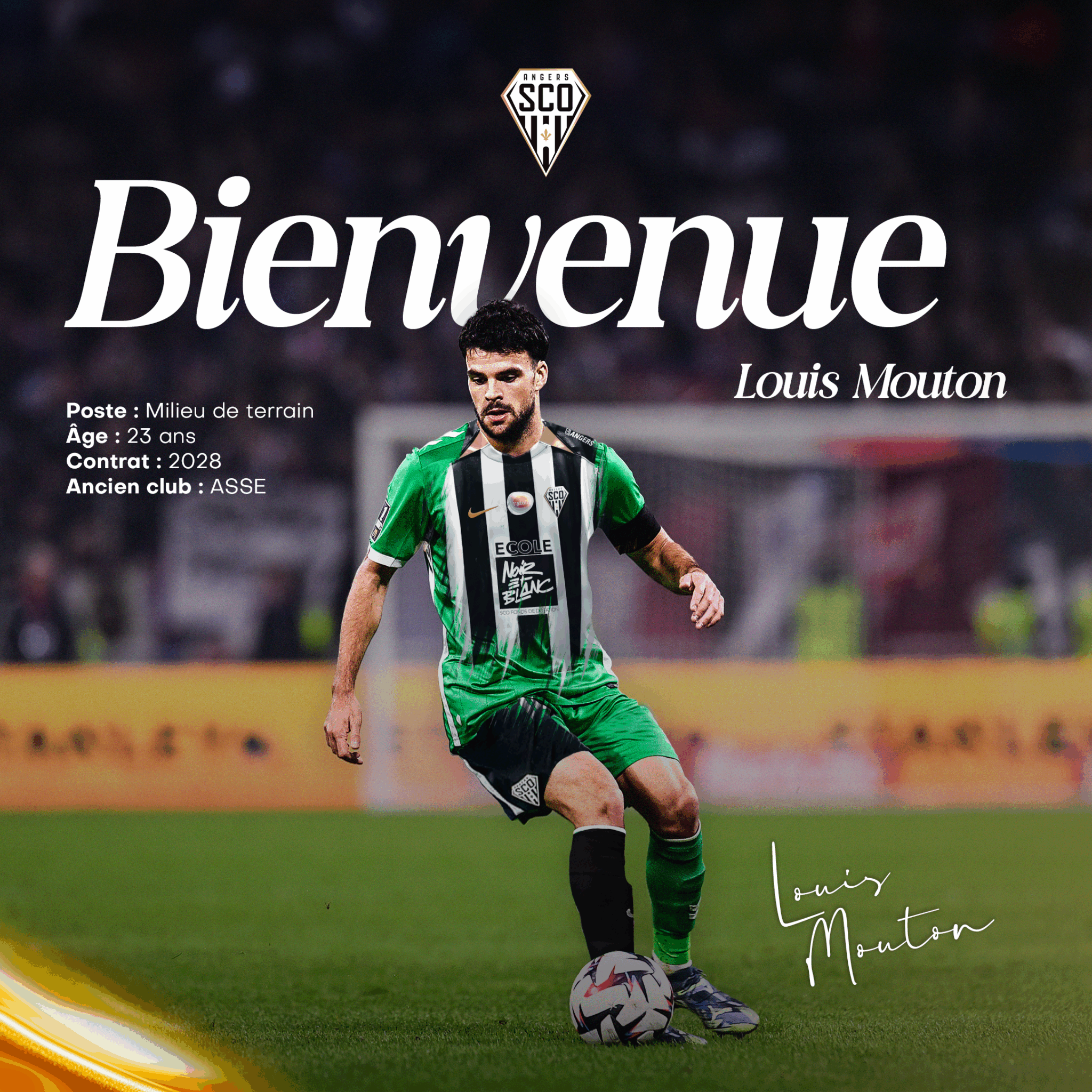 Billet Match Angers Sco Vs ASSE - Saison 2024/2025 - Ligue 1