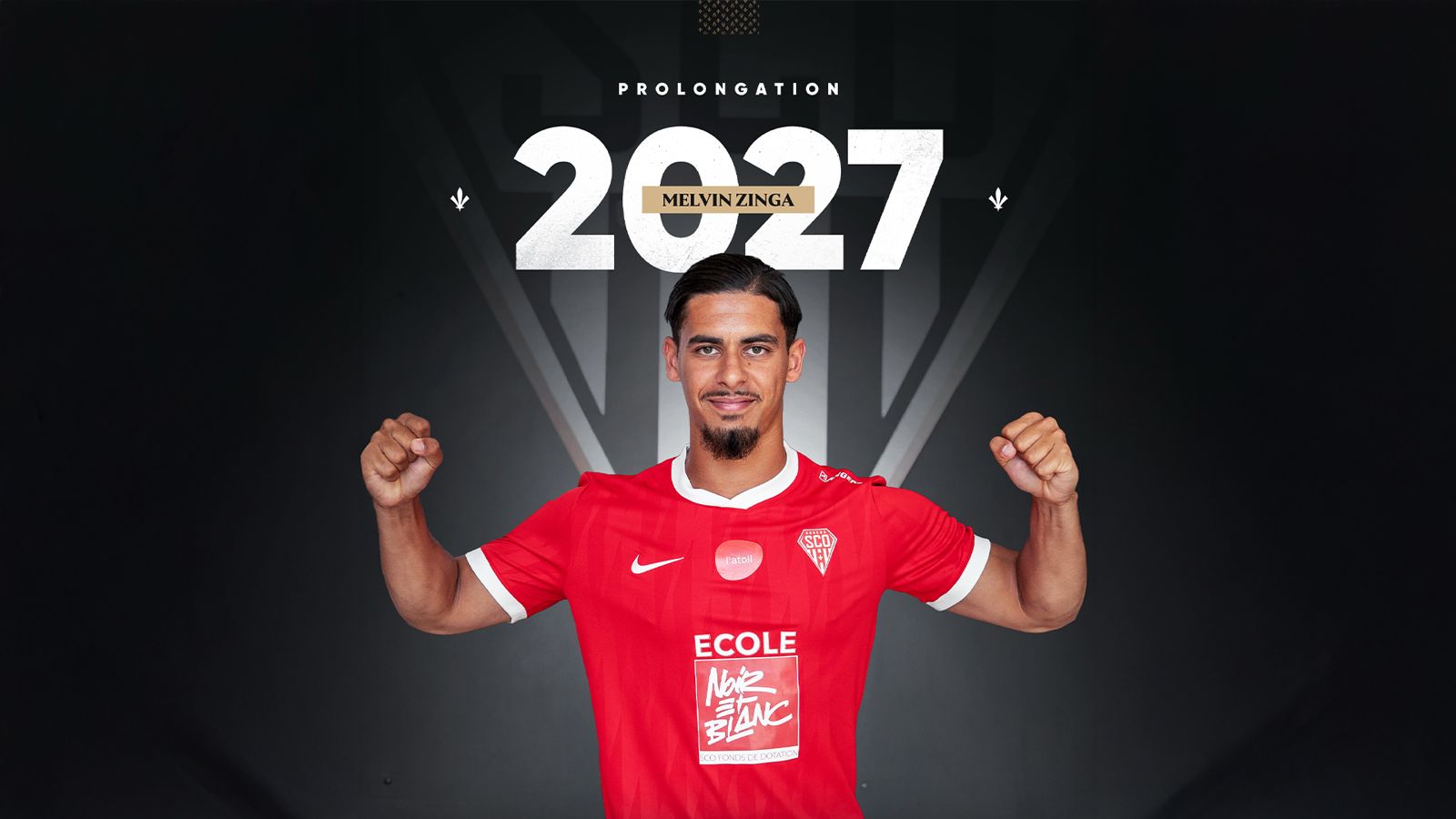 Melvin Zinga prolonge jusqu'en 2027 ! - Angers SCO